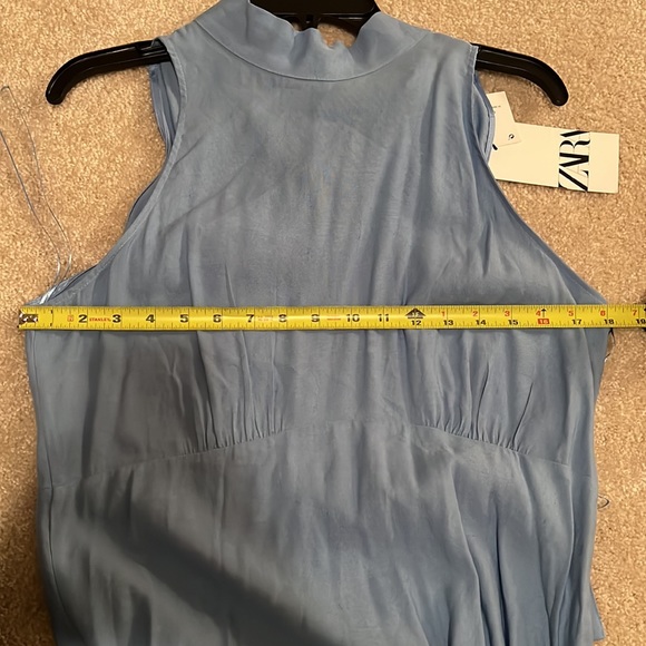 ZARA RUSTIC HALTER NECK DRESS - Picture 9 of 10